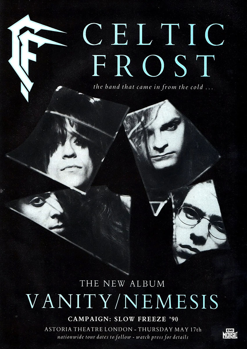 Celtic Frost Vanity/Nemesis Album Cover Canvas Print & Poster Wall Art - AI PRINT LAB